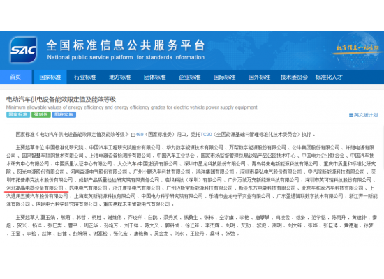 国内首个充电桩能效强制性国标正式发布——高晶电器为河北省唯一起草单位